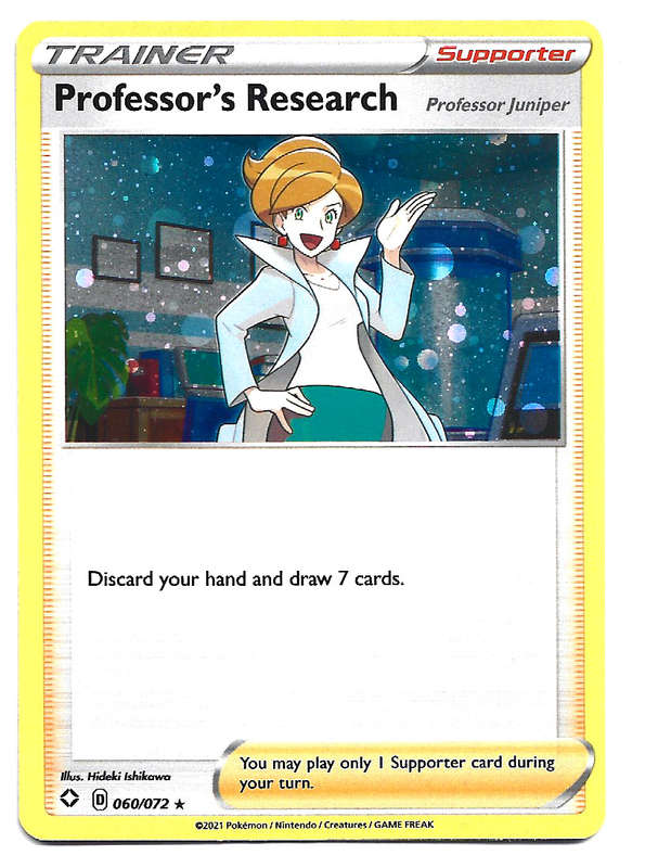 PROFESSOR's RESEARCH -  POKEMON TCG COSMO HOLO PROMO 60/72 SHINNING FATES TRADING CARD