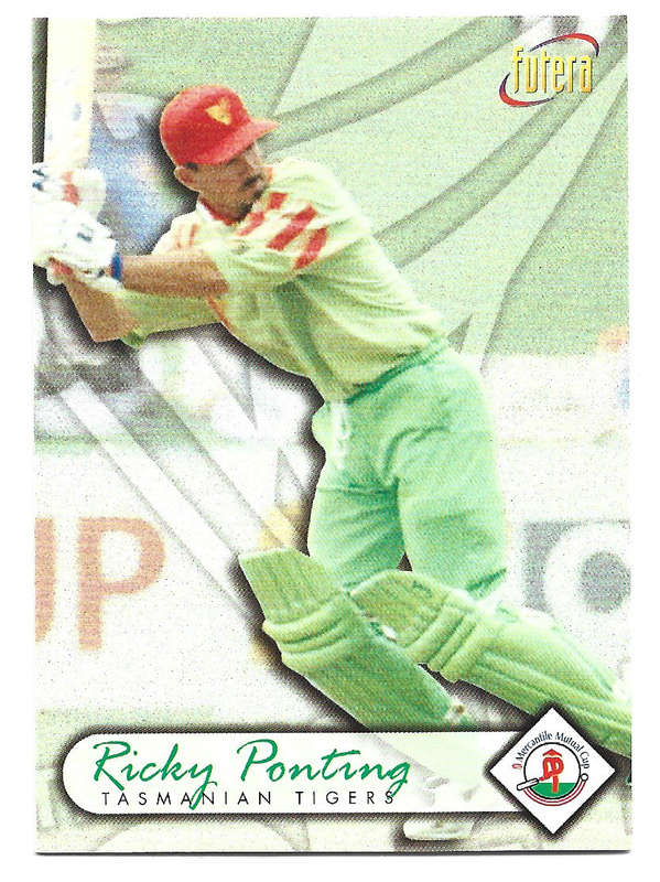 RICKY PONTING - 1996 FUTERA CRICKET WORLD CUP COLLECTION - BASE TRADING CARD 60