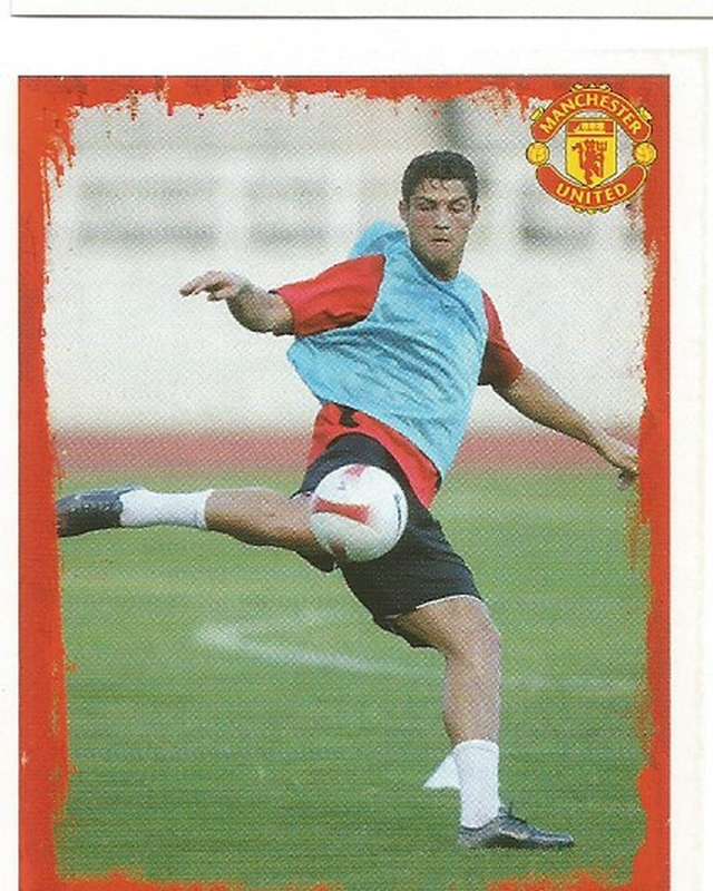 CRISTIANO RONALDO - MANCHESTER UNITED 2007/08 STICKER COLLECTION - ACTION STICKER61