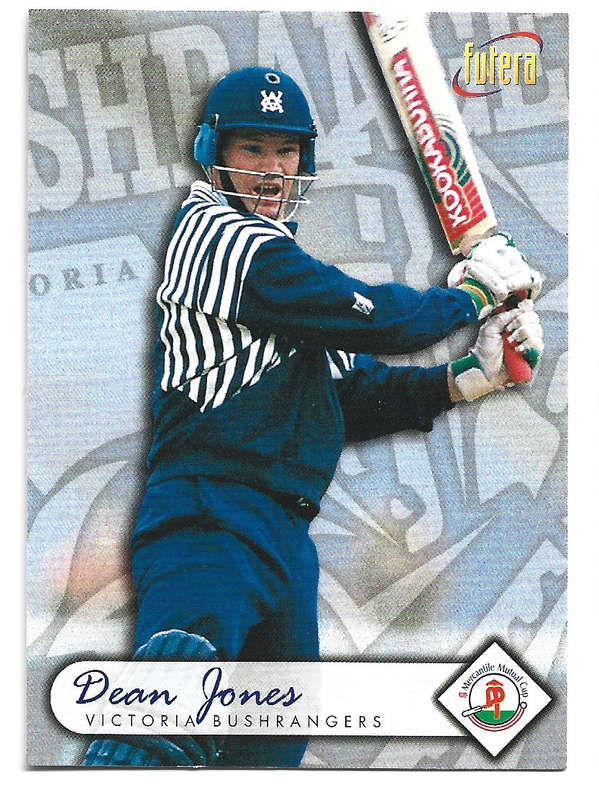 DEAN JONES - 1996 FUTERA CRICKET WORLD CUP COLLECTION - BASE TRADING CARD 61