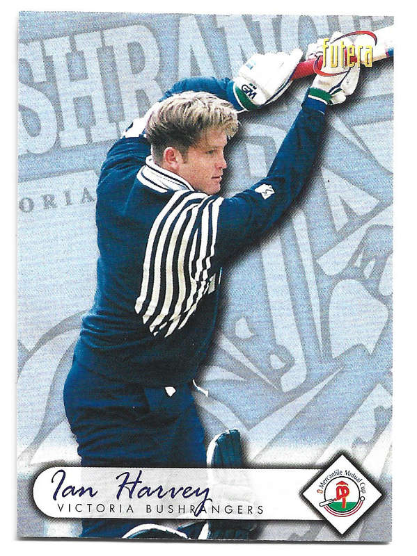 IAN HARVEY - 1996 FUTERA CRICKET WORLD CUP COLLECTION - BASE TRADING CARD 62
