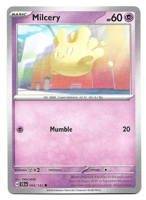MILCERY -  COMMON  64/142 POKEMON TCG STELLAR CROWN TRADING CARD