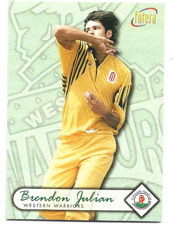 BRENDAN JULIAN - 1996 FUTERA CRICKET WORLD CUP COLLECTION - BASE TRADING CARD 65