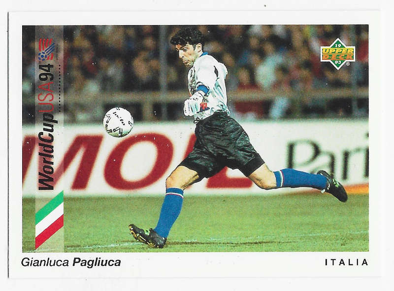 GIANLUCA PAGLIUCA (Italy) - Upper Deck FIFA WORLD CUP 1994 USA PREVIEW   -  TRADING CARD 86