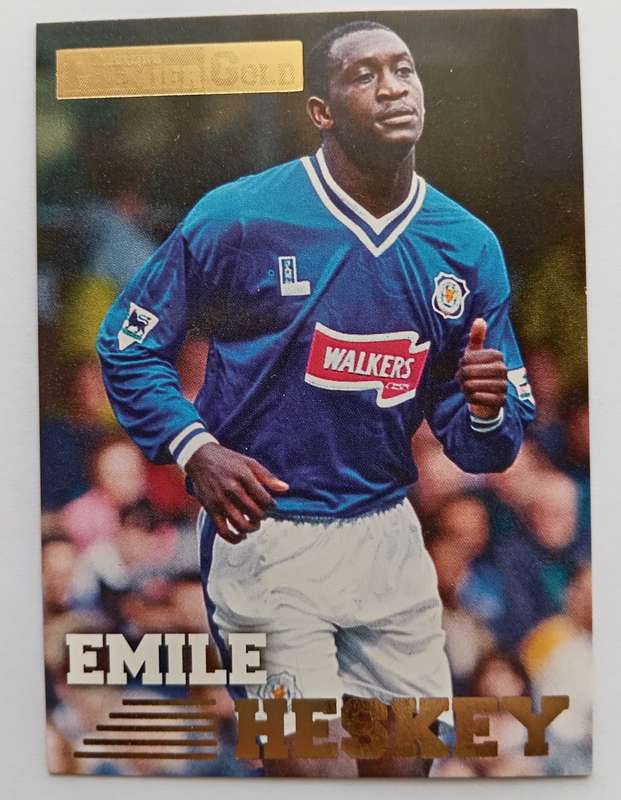 EMILE HESKEY (Leicester) - TOPPS PREMIER GOLD COLLECTION 1996/97 - TRADING CARD CARD 67 of 161