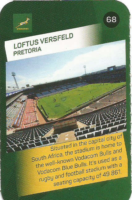 LOFTUS VERSFELD STADIUM  -  2019 Pick n Pay Rugby World Cup  COLLECTION CARD 68