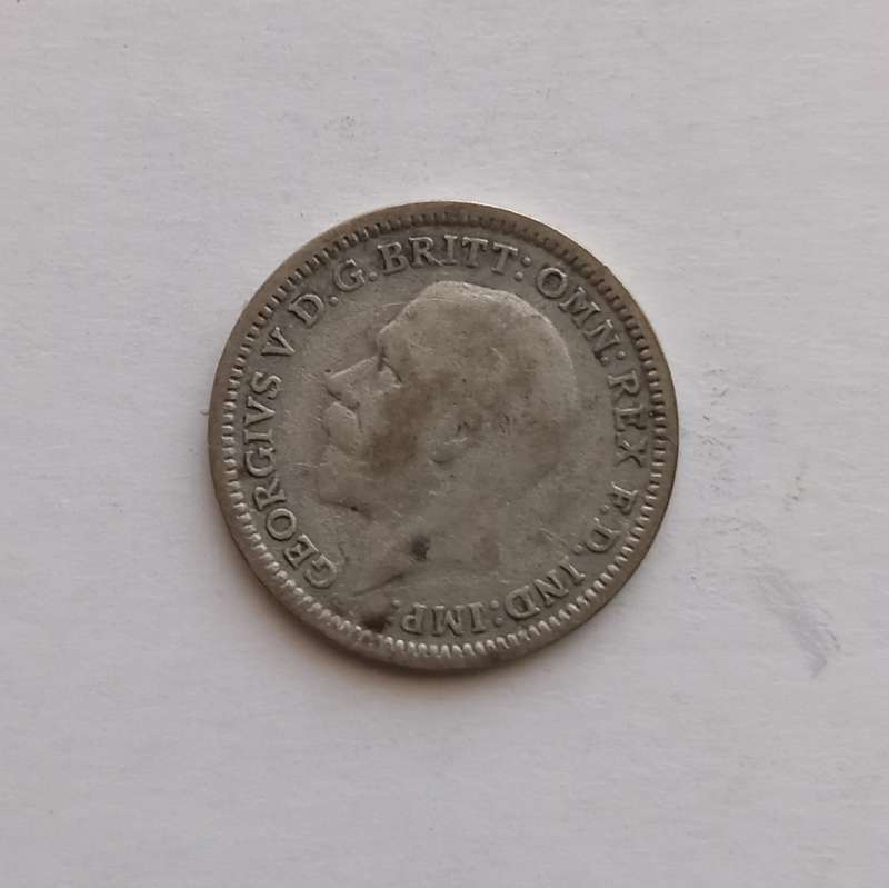 GREAT BRITAIN  - 6 Pence Silver coin  George V  1926 - Fine Condition
