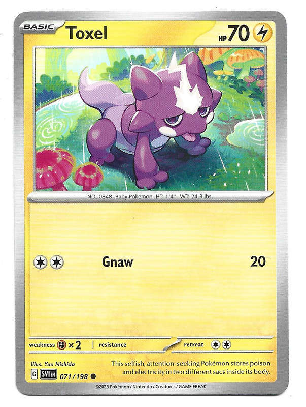 TOXEL - COMMON  71/198  POKEMON TCG SCARLET & VIOLET TRADING CARD