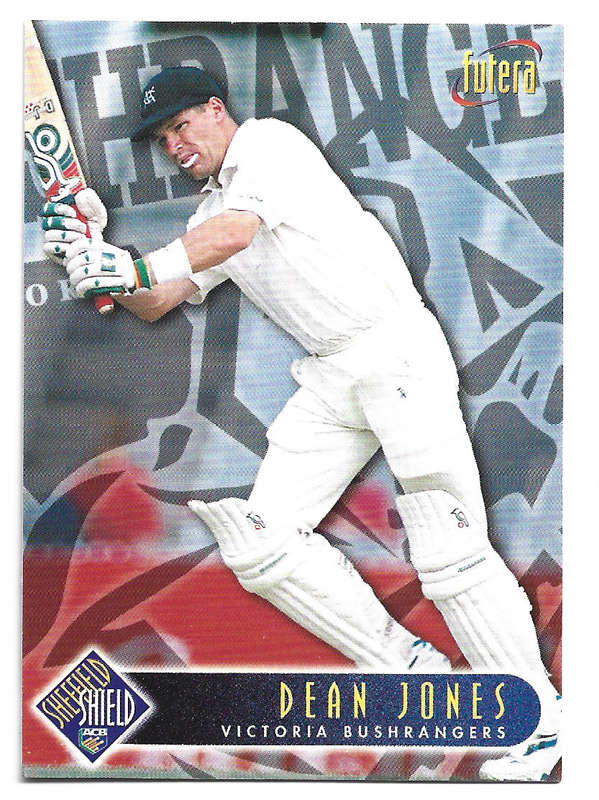 DEAN JONES - 1996 FUTERA CRICKET WORLD CUP COLLECTION - BASE TRADING CARD 75