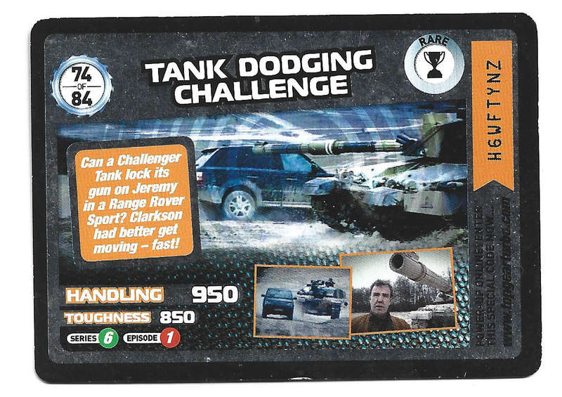 `BBC` TOP GEAR TURBO CHALLENGE PROTOTYPE SET - LOT of 9 RARE TRADING CARDS