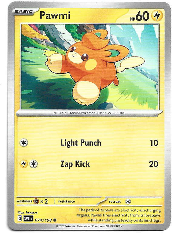 PAWNI - COMMON 74/198  POKEMON TCG SCARLET & VIOLET TRADING CARD