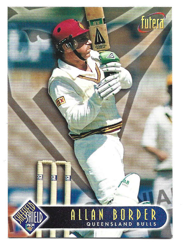 ALLAN BORDER - 1996 FUTERA CRICKET WORLD CUP COLLECTION - BASE TRADING CARD 75