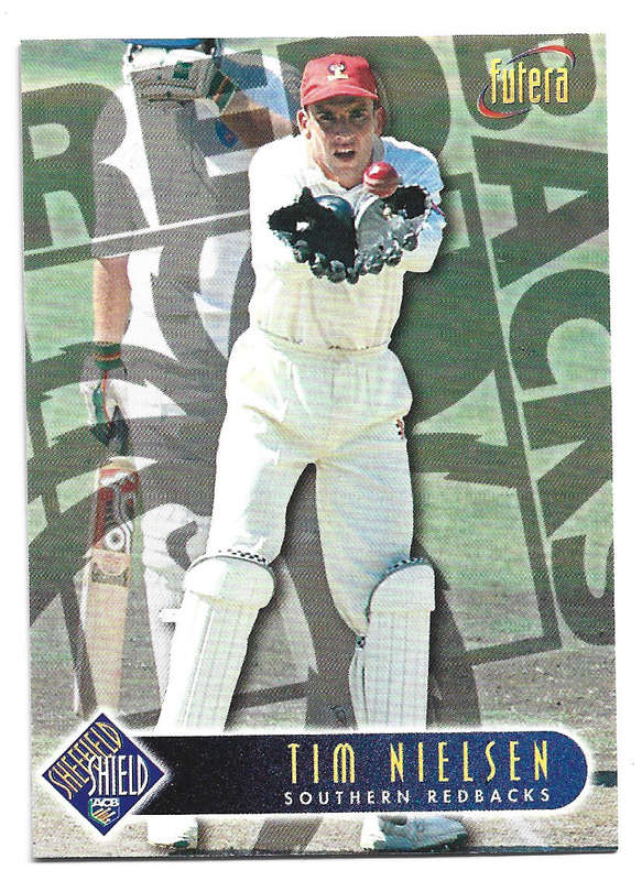 TIM NIELSEN - 1996 FUTERA CRICKET WORLD CUP COLLECTION - BASE TRADING CARD 76
