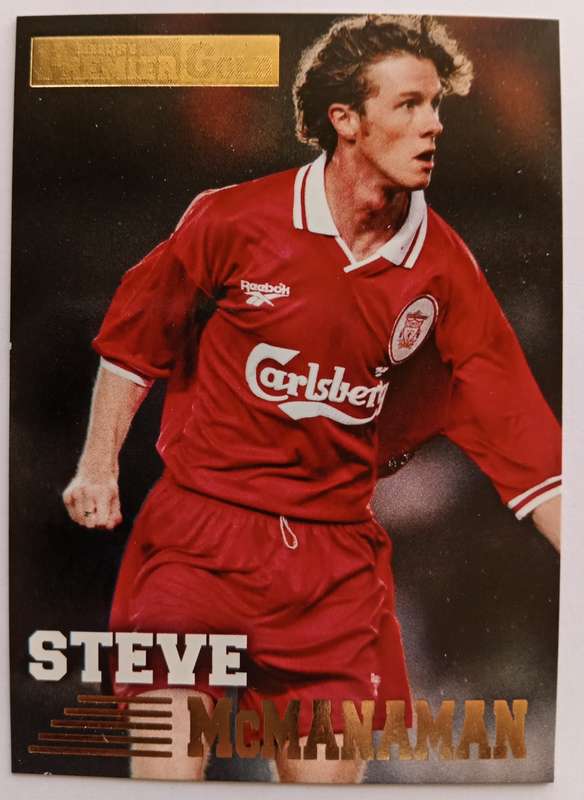 STEVE McMANAMAN (Liverpool) - TOPPS PREMIER GOLD COLLECTION 1996/97 - TRADING CARD CARD 76 of 161