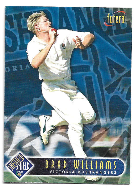 BRAD WILLIAMS - 1996 FUTERA CRICKET WORLD CUP COLLECTION - BASE TRADING CARD 79