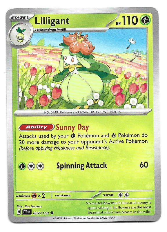 LILLIGANT - COMMON  7/159 POKEMON TCG JOURNEY TOGETHER TRADING CARD