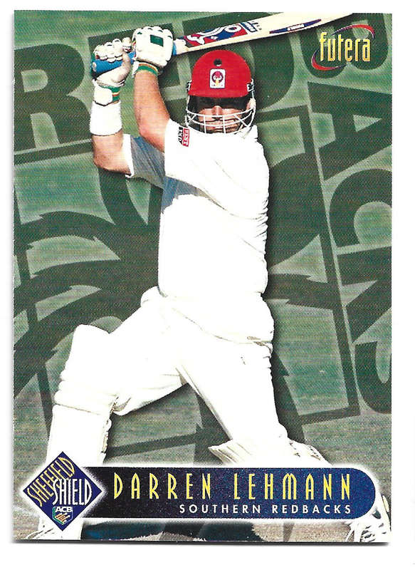 DARREN LEHMANN - 1996 FUTERA CRICKET WORLD CUP COLLECTION - BASE TRADING CARD 80