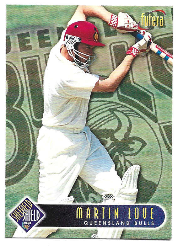 MARTIN LOVE - 1996 FUTERA CRICKET WORLD CUP COLLECTION - BASE TRADING CARD 81