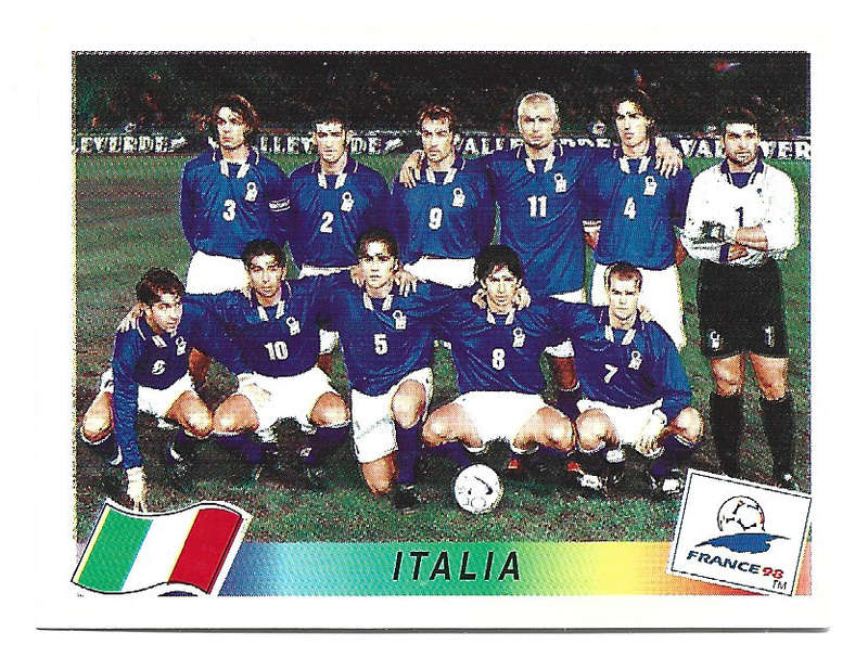 ITALY - PANINI FIFA WORLD CUP 1998 FRANCE STCKER COLLECTION - ULTRA RARE TEAM STICKER 85