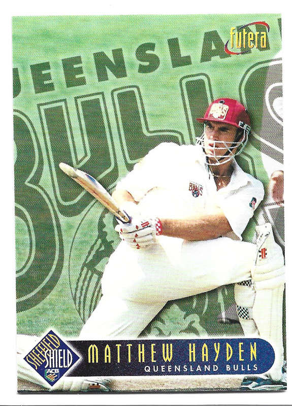 MATHEW HAUDEN - 1996 FUTERA CRICKET WORLD CUP COLLECTION - BASE TRADING CARD 87