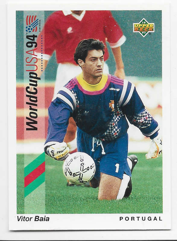 VITOR BAIA (Portugal) - Upper Deck FIFA WORLD CUP 1994 USA PREVIEW   - TRADING CARD 88