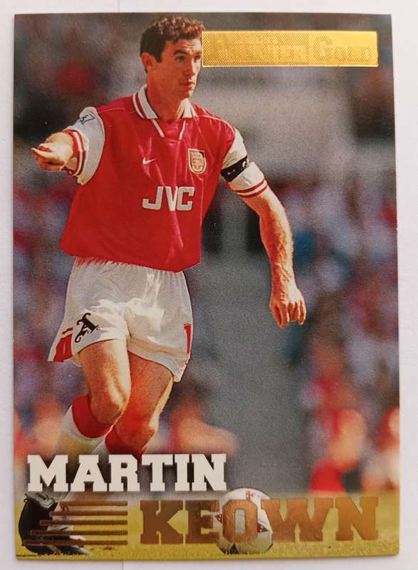 MARTIN KEOWN (Arsenal) - TOPPS PREMIER GOLD COLLECTION 1996/97 - TRADING CARD CARD 8 of 161