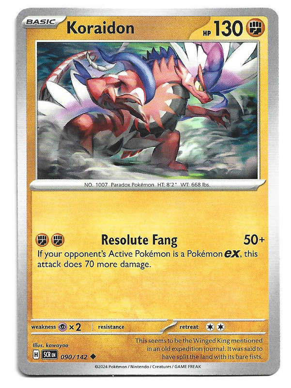 KORAIDON -  COMMON 90/142 POKEMON TCG STELLAR CROWN TRADING CARD