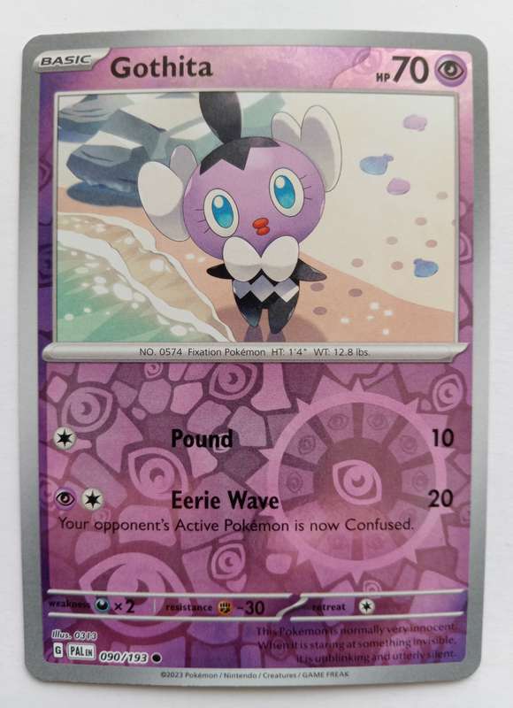 GOTHITA - POKEMON NINTENDO PALDEA EVOLVED - REVERSE HOLO  TRADING CARD 90/193 - MINT