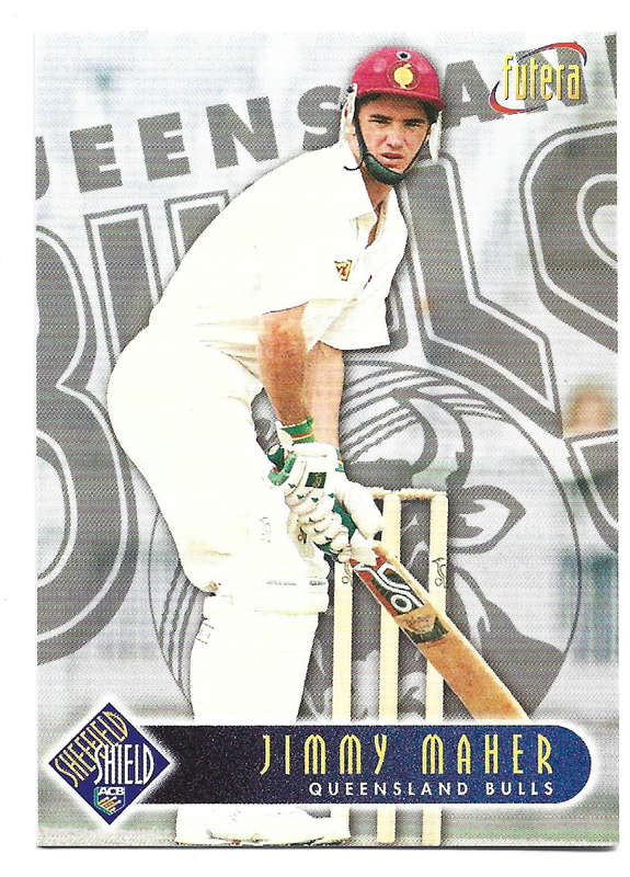 JIMMY MAHER - 1996 FUTERA CRICKET WORLD CUP COLLECTION - BASE TRADING CARD 91