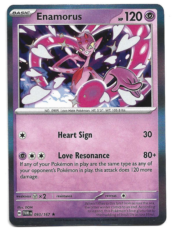ENAMORUS -  HOLO 93/167 POKEMON TCG TWILIGHT MASQUERADE TRADING CARD