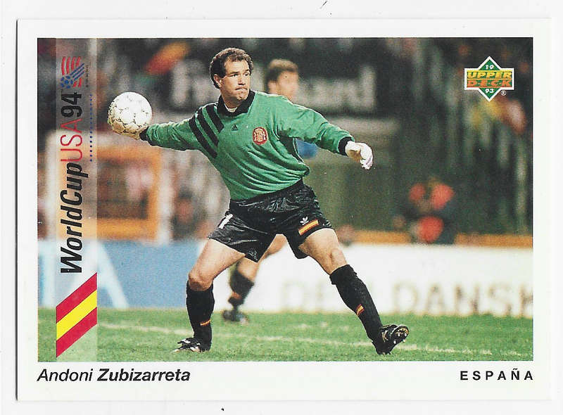 ANDONI ZUBIZARRETA (Spain) - Upper Deck FIFA WORLD CUP 1994 USA PREVIEW   - TRADING CARD 93