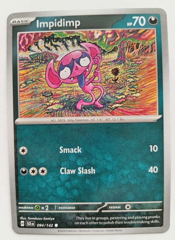 IMPIDIMP - COMMON  94/142 POKEMON TCG STELLAR CROWN TRADING CARD