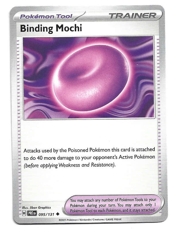 BINDING MOCHI - COMMON  95/131 POKEMON TCG PRISMATIC EVOLUTIONS  TRADING CARD