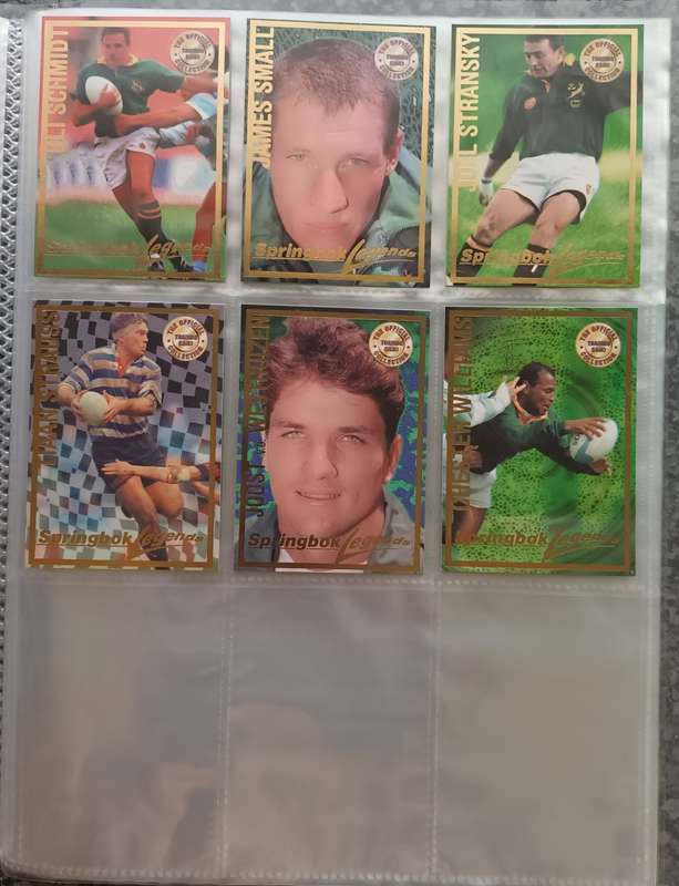 RUGBY CARD COLLECTION 1997 PANINI -Complete Full Set of 117 Rugby Trading Cards in collectors Binder