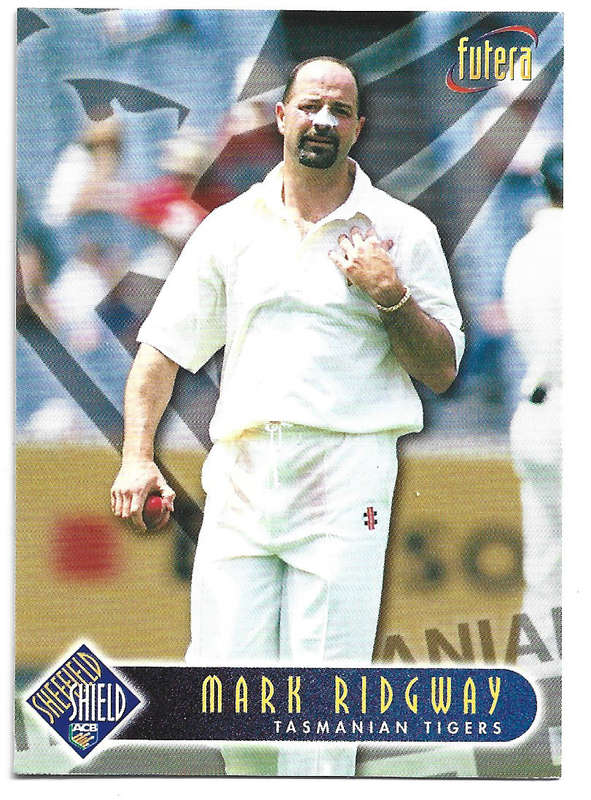 MARK RIDGWAY - 1996 FUTERA CRICKET WORLD CUP COLLECTION - BASE TRADING CARD 97