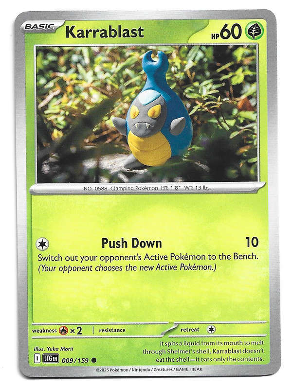 KARRABLAST - COMMON  9/159 POKEMON TCG JOURNEY TOGETHER TRADING CARD