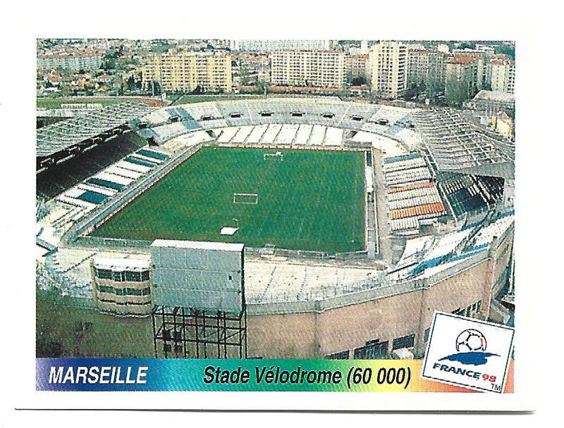 PANINI FIFA WORLD CUP 1998 FRANCE STCKER COLLECTION - ULTRA RARE STADIUM STICKER 9