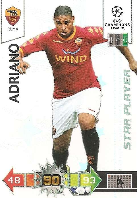 ADRIANO - PANINI CHAMPIONS LEAGUE 2010/2011 COLLECTION - STAR PLAYER TRADING CARD