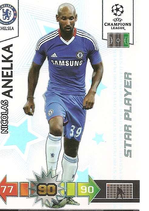 NICOLAS ANELKA - PANINI CHAMPIONS LEAGUE 2010/2011 COLLECTION - STAR PLAYER TRADING CARD