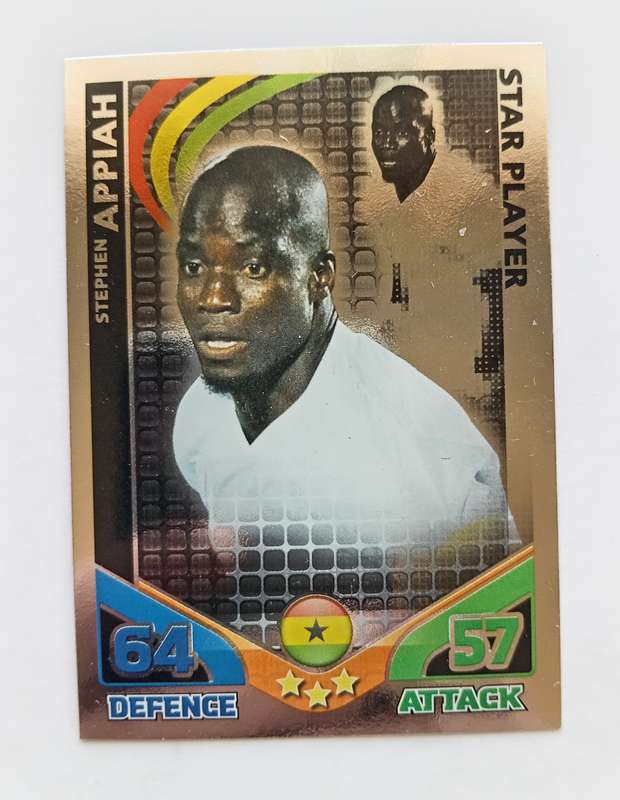 STEPHEN APPIAH - TOPPS MATCH ATTAX `FIFA WORLD CUP 2010 - FOIL STAR PLAYER - UK EDITION