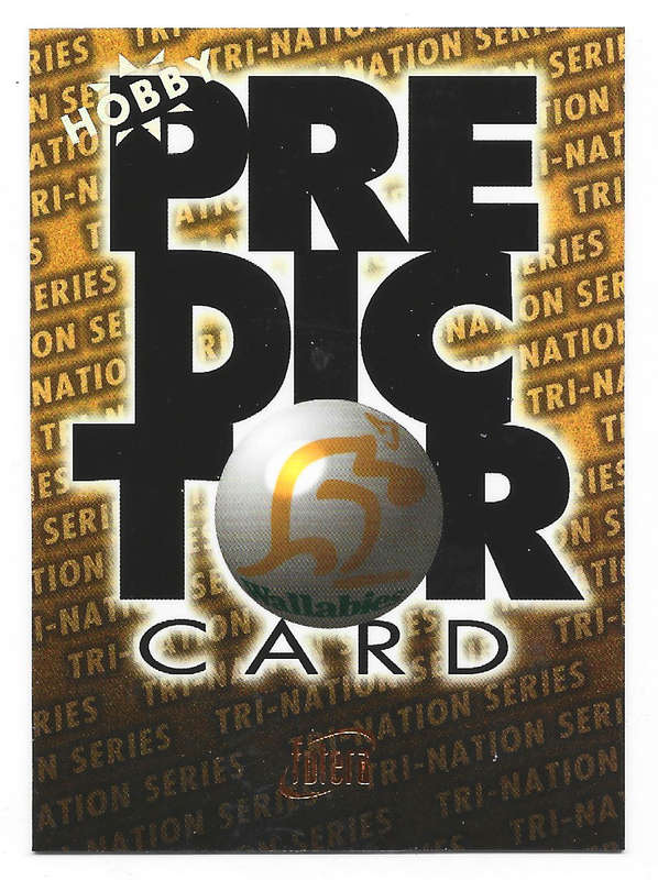 AUSTRALIA - FUTERA RUGBY 1996 COLLECTION - `HOBBY` GOLD `PREDICTOR` CARD PC2 3880 of 4000