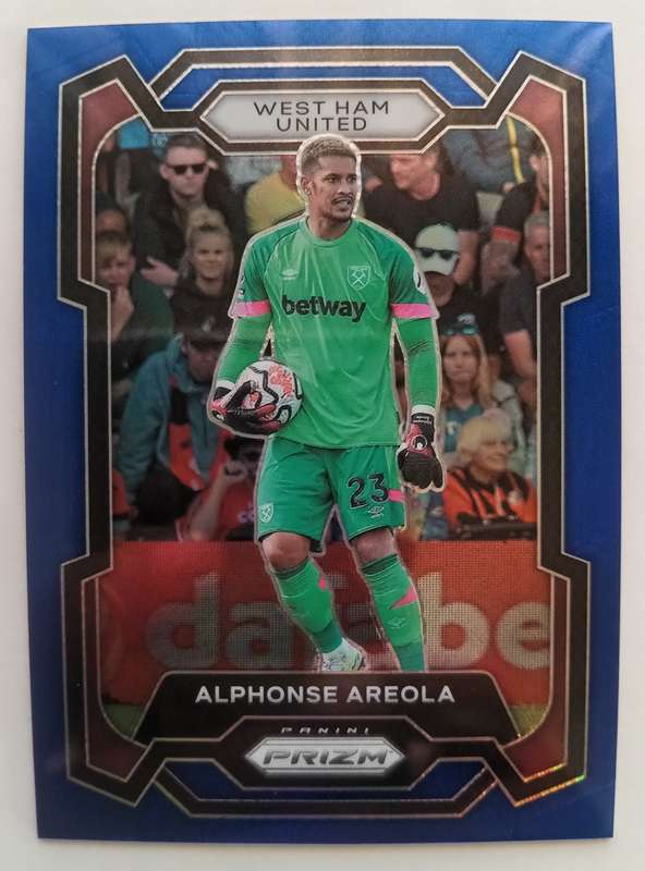 ALPHONSE AREOLA (West Ham)  - PANINI PREMIER LEAGUE PRIZM 2023/24 - CHROME BLUE ICE CARD 127 of 299