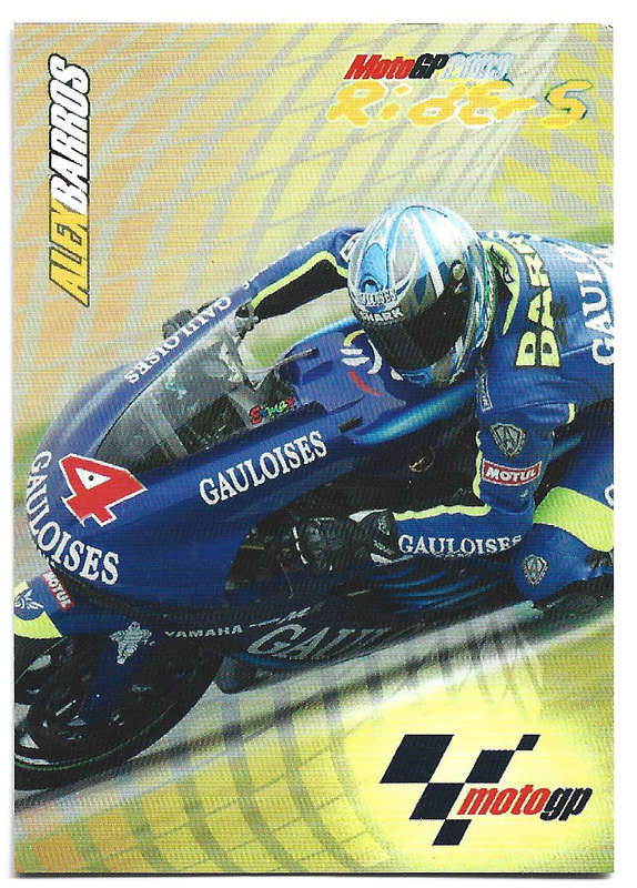 ALEX BARROS - PANINI MOTO GP 2003 CARD COLLECTION - Lot of 2 Trading Cards