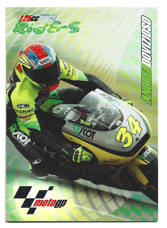 ANDREA DOVIZIOSO - PANINI MOTO GP 2003 CARD COLLECTION -125cc Trading Card