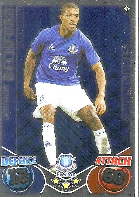 JERMAINE BECKFORD - TOPPS `MATCH ATTAX` 2011/2012 - FOIL `STAR SIGNING` TRADING CARD