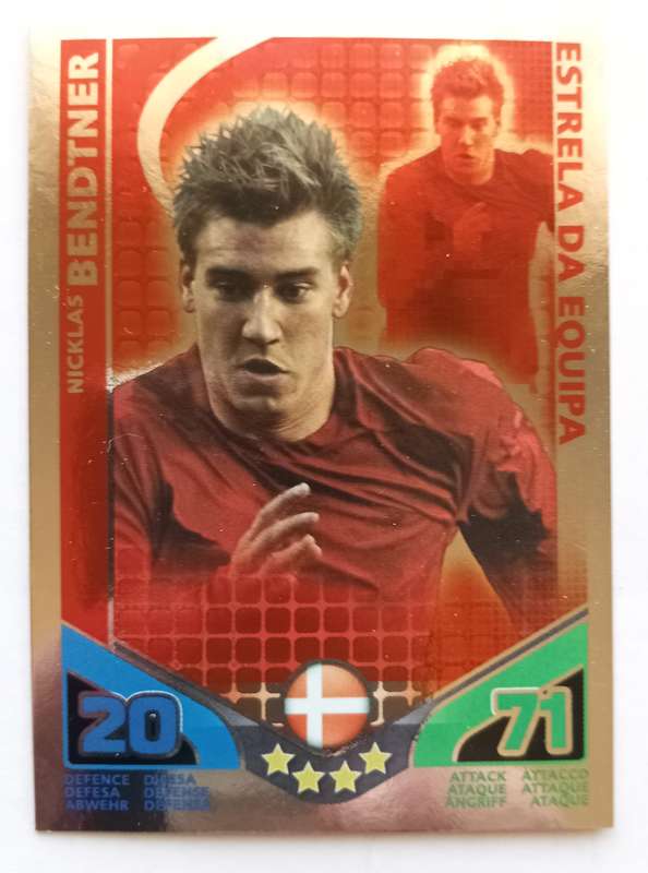 NIKLAS BENDTNER - TOPPS MATCH ATTAX `FIFA WORLD CUP 2010 - FOIL STAR PLAYER - MEXICAN EDITION