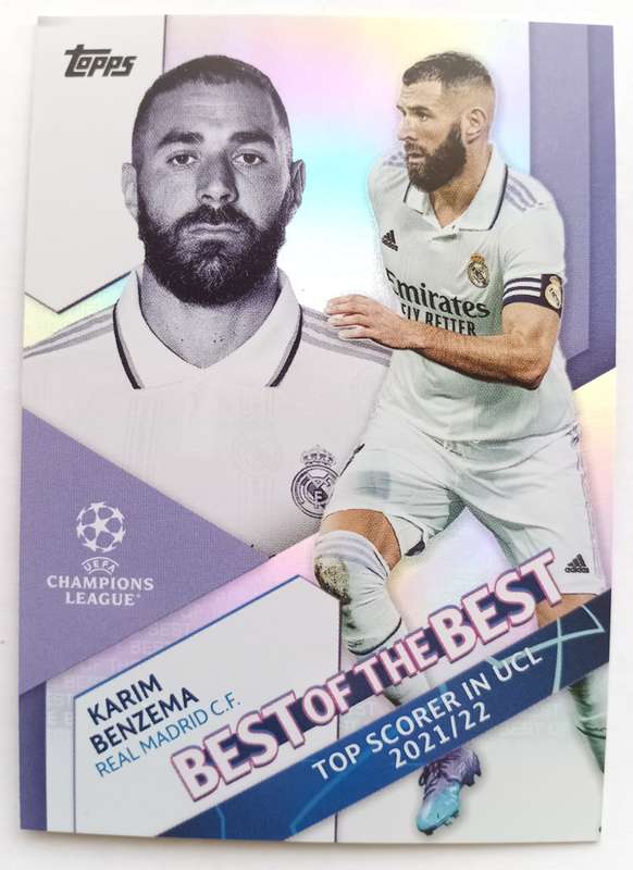 KARIM BENZEMA (Real Madrid) - TOPPS Champ/League 2023 - "Best of the Best" Top Scorer trading card