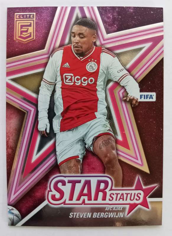 STEVEN BERGHUIS (Ajax) - PANINI DONRUSS ELITE FIFA SOCCER 2023 - PINK STAR STATUS TRADING CARD 2