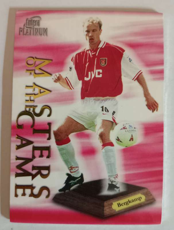 DENNIS BERGKAMP (Arsenal) - FUTERA  PLATINUM COLLECTION 98 - SILVER LIMITED EDITION CARD 48 of 400