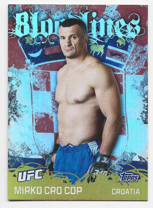 MIRKO CRO COP - TOPPS UFC 2010 COLLECTION -  FOIL "BLOODLINES" TRADING CARD BL7
